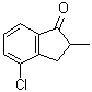 structure of CAS# 245653-50-3, 4-Chloro-2,3-dihydro-2-methyl-1H-inden-1-one