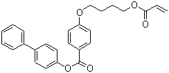 CAS # 245760-39-8, 4-[4-[(1-Oxo-2-propenyl)oxy]butoxy]benzoic acid [1,1'-biphenyl]-4-yl ester