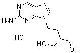 structure of CAS# 246021-75-0, 2-[2-(2-氨基-9H-嘌呤-9-基)乙基]-1,3-丙烷二醇单盐酸盐