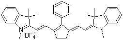 CAS # 246517-72-6, 1,3,3-Trimethyl-2-((E)-2-(2-phenyl-3-[(E)-2-(1,3,3-trimethyl-1,3-dihydro-2H-indol-2-ylidene)ethylidene]-1-cyclopenten-1-yl)ethenyl)-3H-indolium tetrafluoroborate