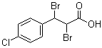 structure of CAS# 24653-99-4, 2,3-二溴-3-(4-氯苯基)丙酸
