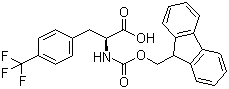 structure of CAS# 247113-86-6, Fmoc-L-4-三氟甲基苯丙氨酸