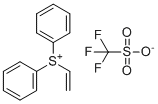 structure of CAS# 247129-88-0, Diphenyl(vinyl)sulfonium trifluoromethanesulfonate