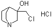 structure of CAS# 247195-81-9, 3-(氯甲基)-3-奎宁环醇盐酸盐