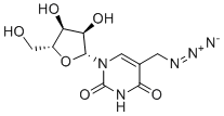 CAS # 24751-67-5, 5-(Azidomethyl)uridine, 5-(azidomethyl)-1-[(2R,3R,4S,5R)-3,4-dihydroxy-5-(hydroxymethyl)oxolan-2-yl]pyrimidine-2,4-dione