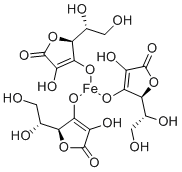 structure of CAS# 24808-52-4, L-Ascorbic acid iron(II)