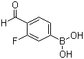 structure of CAS# 248270-25-9, 3-Fluoro-4-formylphenylboronic acid