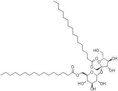 CAS # 248917-86-4, 1-O-(1-Oxohexadecyl)-beta-D-fructofuranosyl alpha-D-glucopyranoside 6-hexadecanoate