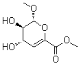 CAS 登录号：24909-33-9, 甲基 4-脱氧-alpha-L-苏式-己-4-烯吡喃糖苷酸甲酯