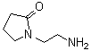 structure of CAS# 24935-08-8, N-(2-Aminoethyl)pyrrolidin-2-one