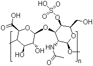 structure of CAS# 24967-93-9, Chondroitin 4-sulfate