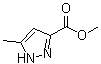 structure of CAS# 25016-17-5, Methyl 5-methyl-1H-pyrazole-3-carboxylate