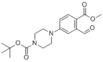CAS # 2504915-16-4, Tert-butyl 4-(3-formyl-4-(methoxycarbonyl)phenyl)piperazine-1-carboxylate