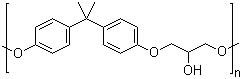structure of CAS# 25068-38-6, Poly(bisphenol-A-co-epichlorohydrin)