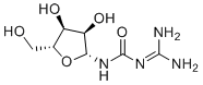 structure of CAS# 2508-80-7, 1-甲脒基-3-beta-D-呋喃核糖基脲