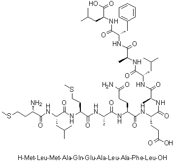 CAS 登录号：251110-45-9, L-蛋氨酰-L-亮氨酰-L-蛋氨酰-L-丙氨酰-L-谷氨酰胺酰-L-alpha-谷氨酰-L-丙氨酰-L-亮氨酰-L-丙氨酰-L-苯丙氨酰-L-亮氨酸