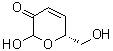structure of CAS# 252006-38-5, (6R)-2-羟基-6-(羟基甲基)-2H-吡喃-3(6H)-酮