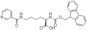 structure of CAS# 252049-12-0, N2-[芴甲氧羰基]-N6-(3-吡啶基羰基)-D-赖氨酸