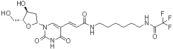 CAS # 252337-58-9, 2'-Deoxy-5-[3-oxo-3-[[6-[(trifluoroacetyl)amino]hexyl]amino]-1-propenyl]uridine