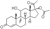 CAS # 2529-45-5, Flugestone 17-acetate, [(9R,17R)-17-Acetyl-9-fluoro-11-hydroxy-10,13-dimethyl-3-oxo-1,2,6,7,8,11,12,14,15,16-decahydrocyclopenta[a]phenanthren-17-yl] acetate