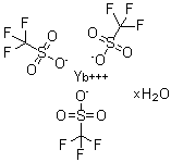 structure of CAS# 252976-51-5, Trifluoromethanesulfonic acid ytterbium salt hydrate