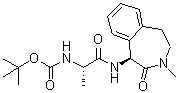 CAS 登录号：253324-93-5, N-[(1S)-1-甲基-2-氧代-2-[[(1S)-2,3,4,5-四氢-3-甲基-2-氧代-1H-3-苯并氮杂卓-1-基]氨基]乙基]氨基甲酸叔丁酯