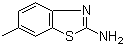 structure of CAS# 2536-91-6, 2-Amino-6-methylbenzothiazole