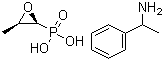CAS 登录号：25383-07-7, 磷霉素 (R)-1-苯乙胺盐, (R)-alpha-甲基苯基甲胺 (2R-cis)-(3-甲基环氧乙基)膦酸 (1:1)