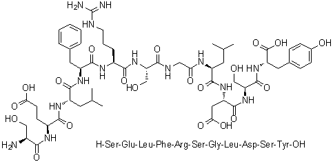 CAS 登录号：255043-67-5, L-丝氨酰-L-alpha-谷氨酰-L-亮氨酰-L-苯丙氨酰-L-精氨酰-L-丝氨酰甘氨酰-L-亮氨酰-L-alpha-天冬氨酰-L-丝氨酰-L-酪氨酸