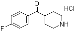 structure of CAS# 25519-78-2, 4-(4-氟苯甲酰基)哌啶盐酸盐