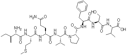 CAS 登录号：255710-51-1, L-异亮氨酰-L-蛋氨酰-L-谷氨酰胺酰-L-缬氨酰-L-脯氨酰-L-苯丙氨酰-L-丝氨酰-L-缬氨酸