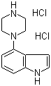 structure of CAS# 255714-24-0, 4-(1-哌嗪基)-1H-吲哚盐酸盐
