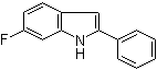 structure of CAS# 255724-72-2, 6-Fluoro-2-phenyl-1H-indole