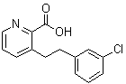 CAS # 255861-48-4, 3-[2-(3-Chlorophenyl)ethyl]-2-pyridinecarboxylic acid
