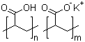 structure of CAS# 25608-12-2, 聚丙烯酸钾