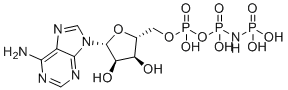 structure of CAS# 25612-73-1, Phosphoaminophosphonic acid-adenylate ester