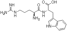 structure of CAS# 25615-38-7, L-精氨酰-L-色氨酸