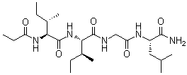 CAS # 256419-86-0, N-(1-Oxopropyl)-L-isoleucyl-L-isoleucylglycyl-L-leucinamide
