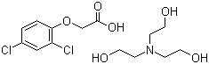 CAS 登录号：2569-01-9, 2,4-二氯苯氧乙酸三乙醇胺盐