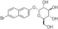 structure of CAS# 25696-57-5, 6-溴-2-萘基 alpha-D-吡喃葡萄糖苷