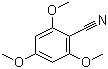 structure of CAS# 2571-54-2, 2,4,6-Trimethoxybenzonitrile