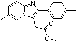 structure of CAS# 258273-50-6, 6-甲基-2-(4-甲基苯基)咪唑[1,2-a]吡啶-3-乙酸甲酯