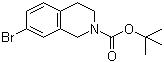 structure of CAS# 258515-65-0, tert-Butyl 7-bromo-3,4-dihydroisoquinoline-2(1H)-carboxylate