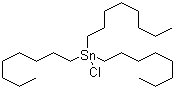 structure of CAS# 2587-76-0, Trioctyltin chloride