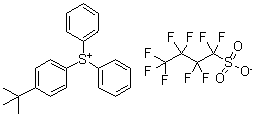 CAS 登录号：258872-05-8, 4-叔-丁基苯基二苯基锍九氟丁烷磺酸盐