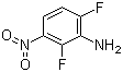 structure of CAS# 25892-09-5, 2,6-Difluoro-3-nitroaniline