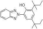 structure of CAS# 25973-55-1, 2-(2H-Benzotriazol-2-yl)-4,6-ditertpentylphenol