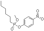 structure of CAS# 259827-72-0, 己基膦酸 甲基酯 4-硝基苯基酯