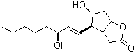 structure of CAS# 26054-67-1, (3aR,4R,5R,6aS)-Hexahydro-5-hydroxy-4-[(1E,3S)-3-hydroxy-1-octen-1-yl]-2H-cyclopenta[b]furan-2-one