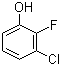 structure of CAS# 2613-22-1, 3-Chloro-2-fluorophenol